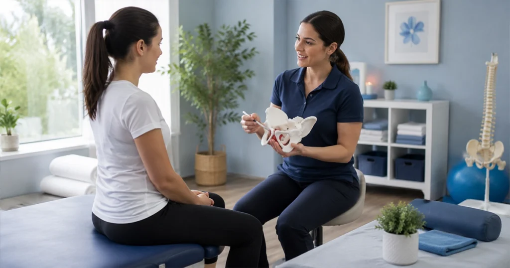 Pelvic floor physiotherapy after pregnancy may help assess leakage, pressure, scar concerns, and return-to-activity readiness. Learn when to book an assessment at Innova in Mississauga.